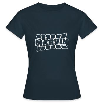 Marvin - Women's T-Shirt - navy - Front - AI Model Female 172 dark (172cm)