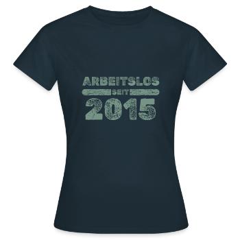 2015 - Women's T-Shirt - navy - Front - AI Model Female 172 dark (172cm)