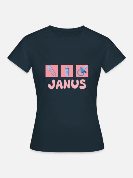 Schnuller Janus - Frauen T-Shirt - Navy