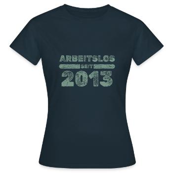2013 2013 - Frauen T-Shirt - Navy - Vorne - AI Model Female 172 dark (172cm)