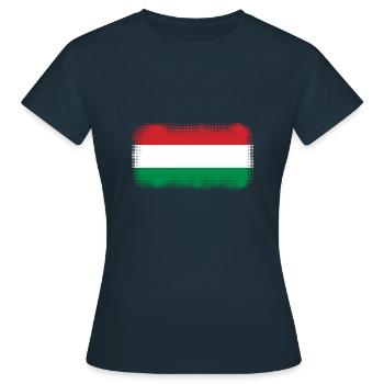 Hongrie - T-shirt Femme - marine - Devant - AI Model Female 172 dark (172cm)