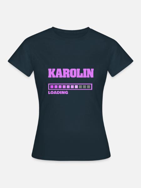 Karolin als Baby - Frauen T-Shirt - Navy