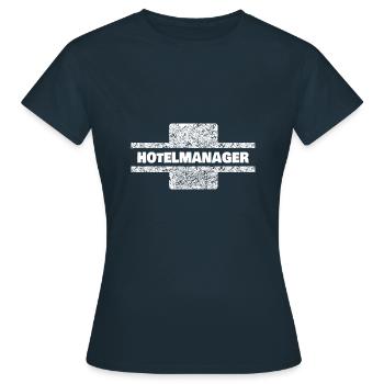 Occupation Hotel Manager - Women's T-Shirt - navy - Front - AI Model Female 172 dark (172cm)