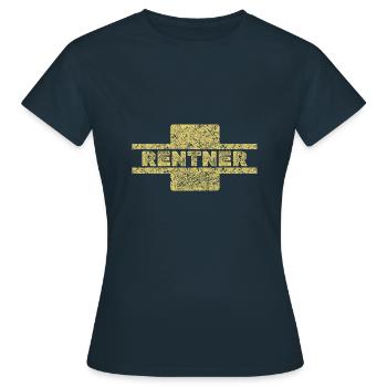 Profession Retraité - T-shirt Femme - marine - Devant - AI Model Female 172 dark (172cm)