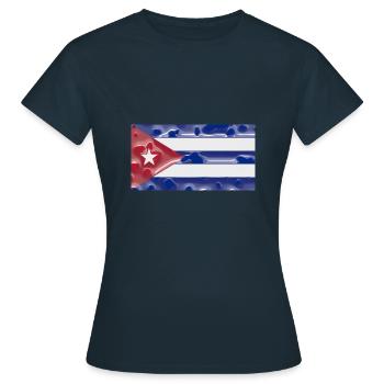 Cuba - T-shirt Femme - marine - Devant - AI Model Female 172 dark (172cm)