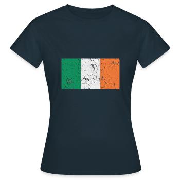 Irland Irland - Frauen T-Shirt - Navy - Vorne - AI Model Female 172 dark (172cm)