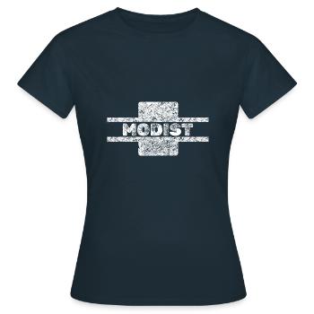 Profession : Milliniste - T-shirt Femme - marine - Devant - AI Model Female 172 dark (172cm)
