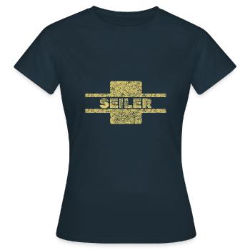 Beruf Seiler - Frauen T-Shirt - Navy - Vorne - AI Model Female 172 dark (172cm)