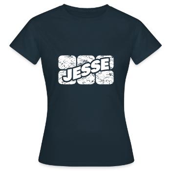 Geschenk für Jesse - Frauen T-Shirt - Navy - Vorne - AI Model Female 172 dark (172cm)