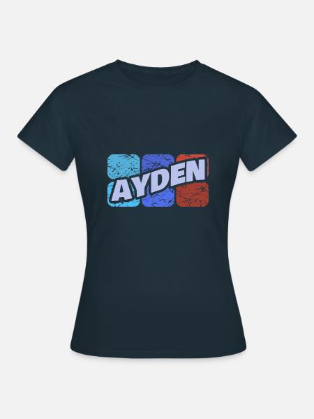 Geschenk für Ayden - Frauen T-Shirt - Navy
