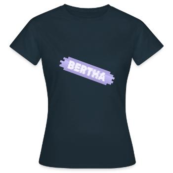 Prénom de Bertha Mother Infant - T-shirt Femme - marine - Devant - AI Model Female 172 dark (172cm)