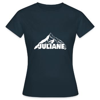 Juliane - Frauen T-Shirt - Navy - Vorne - AI Model Female 172 dark (172cm)