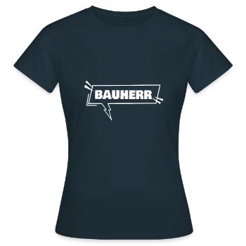 Bildung Bauherr - Frauen T-Shirt - Navy - Vorne - AI Model Female 172 dark (172cm)