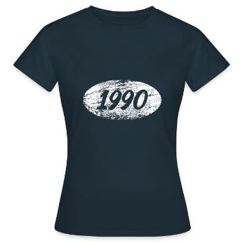 Liberté 1990 - T-shirt Femme - marine - Devant - AI Model Female 172 dark (172cm)