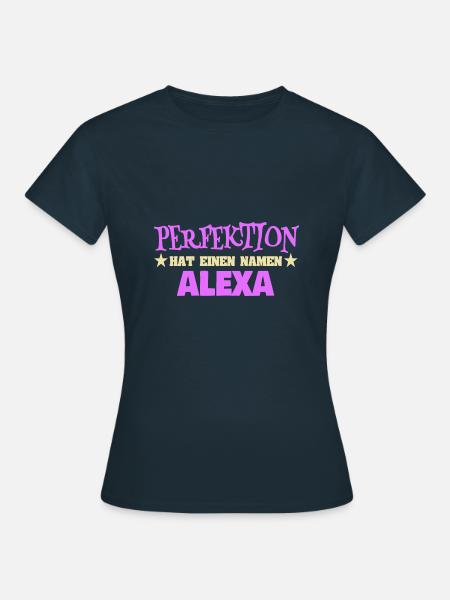 Frauenname Alexa - Frauen T-Shirt - Navy
