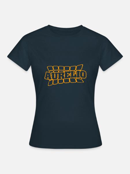 Name Aurelio - Frauen T-Shirt - Navy