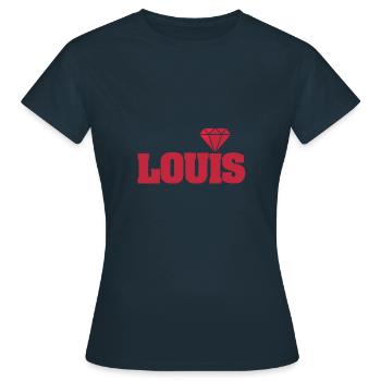 Diamant Louis - T-shirt Femme - marine - Devant - AI Model Female 172 dark (172cm)