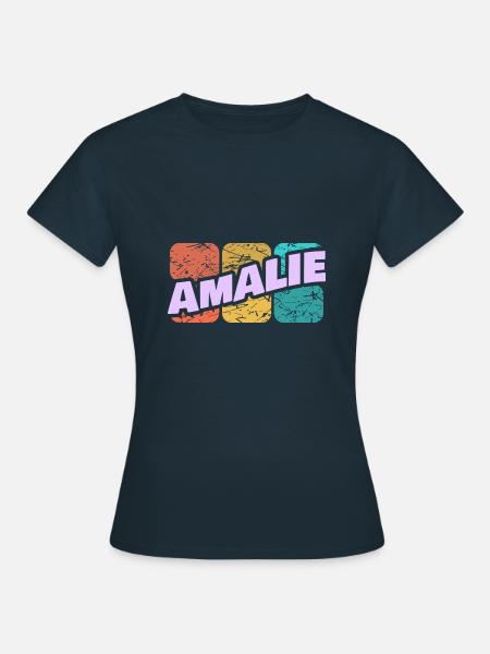 Geschenk für Amalie - Frauen T-Shirt - Navy