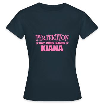 Nom de femme Kiana - T-shirt Femme - marine - Devant - AI Model Female 172 dark (172cm)