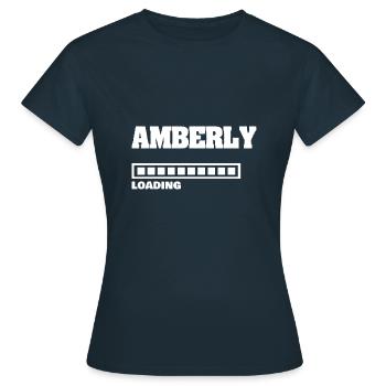 Ambré - T-shirt Femme - marine - Devant - AI Model Female 172 dark (172cm)