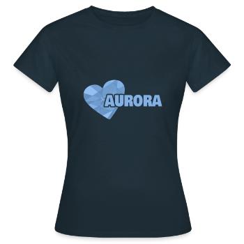 Mama Aurora - Women's T-Shirt - navy - Front - AI Model Female 172 dark (172cm)