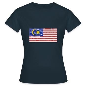 Malaisie - T-shirt Femme - marine - Devant - AI Model Female 172 dark (172cm)
