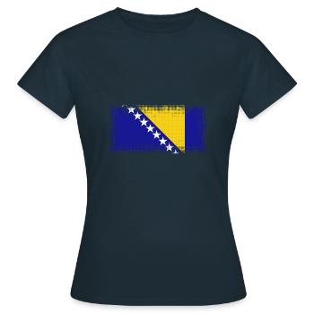 Bosnie-Herzégovine - T-shirt Femme - marine - Devant - AI Model Female 172 dark (172cm)