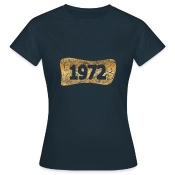 Lingot d’or 1972 - T-shirt Femme - marine - Devant - AI Model Female 172 dark (172cm)