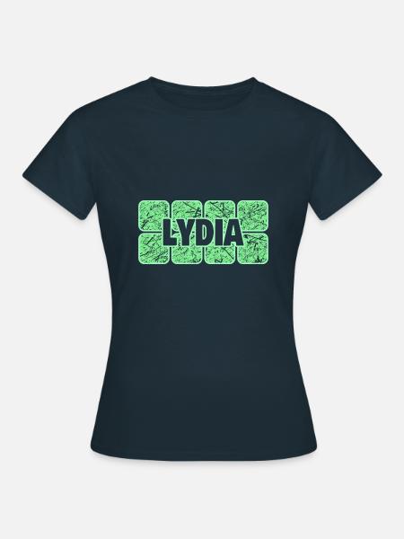 Vorname Lydia - Frauen T-Shirt - Navy