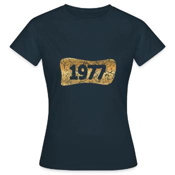 Lingots d’or 1977 - T-shirt Femme - marine - Devant - AI Model Female 172 dark (172cm)