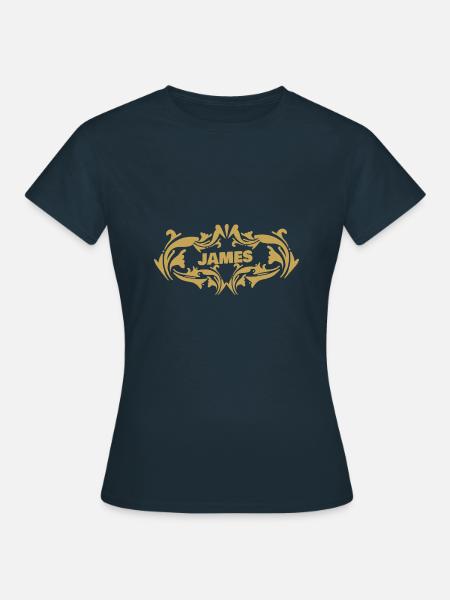 in James - Frauen T-Shirt - Navy