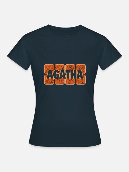 Weiblich Agatha - Frauen T-Shirt - Navy
