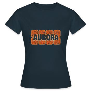 Female Aurora - Women's T-Shirt - navy - Front - AI Model Female 172 dark (172cm)