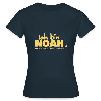 Noah - Frauen T-Shirt - Navy - Vorne - AI Model Female 172 dark (172cm)
