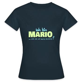 Gift for Mario - Women's T-Shirt - navy - Front - AI Model Female 172 dark (172cm)