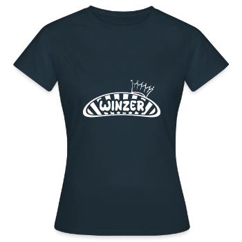 Profession : Vigneron - T-shirt Femme - marine - Devant - AI Model Female 172 dark (172cm)