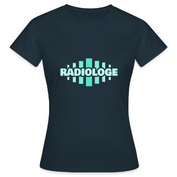 Profession Radiologue - T-shirt Femme - marine - Devant - AI Model Female 172 dark (172cm)