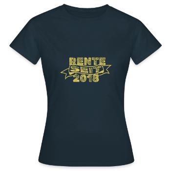 2018 2018 - Frauen T-Shirt - Navy - Vorne - AI Model Female 172 dark (172cm)
