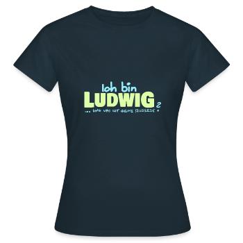 Ludwig - T-shirt Femme - marine - Devant - AI Model Female 172 dark (172cm)