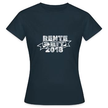2018 2018 - Frauen T-Shirt - Navy - Vorne - AI Model Female 172 dark (172cm)
