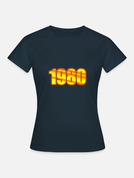 Jahreszahl 1980 - Frauen T-Shirt - Navy