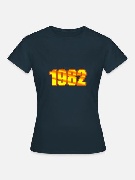 Witzig 1982 - Frauen T-Shirt - Navy