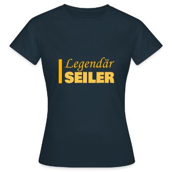 Geschenk für Seiler - Frauen T-Shirt - Navy - Vorne - AI Model Female 172 dark (172cm)