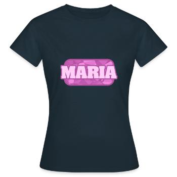 Maria - T-shirt Femme - marine - Devant - AI Model Female 172 dark (172cm)