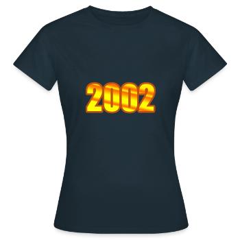 2002 - T-shirt Femme - marine - Devant - AI Model Female 172 dark (172cm)