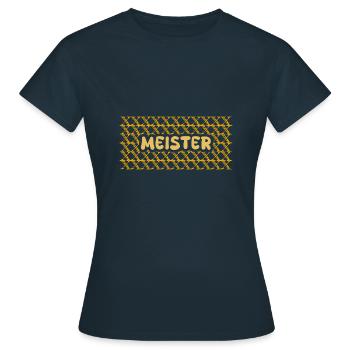 Master craftsman as a job - Women's T-Shirt - navy - Front - AI Model Female 172 dark (172cm)