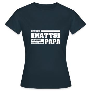 Matts - Frauen T-Shirt - Navy - Vorne - AI Model Female 172 dark (172cm)