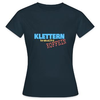 Bergsport - Frauen T-Shirt - Navy - Vorne - AI Model Female 172 dark (172cm)