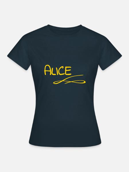 Geschenk für Alice - Frauen T-Shirt - Navy