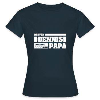 Dennis - Frauen T-Shirt - Navy - Vorne - AI Model Female 172 dark (172cm)